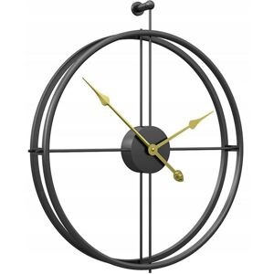 Tutumi 3D nástěnné hodiny Coat 50 cm černé