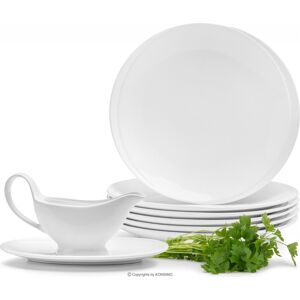 Konsimo Salátový jídelní set RESEDA 8 ks bílý