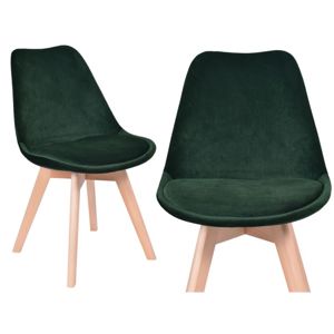 TZB Čalouněná židle Nantes Velvet zelená 