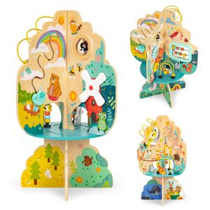 ECOTOYS Dřevěná vzdělávací hračka Anima +12m vícebarevná