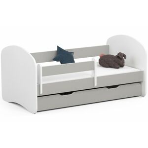Ak furniture Dětská postel SMILE 140x70 cm šedá