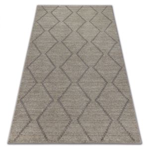 3kraft Kusový koberec SOFT ROMBY ETNO krémovo-béžový