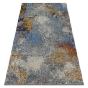 3kraft Kusový koberec SOFT FOG šedo-modrý