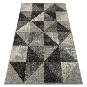3kraft Kusový koberec FEEL Triangle šedý