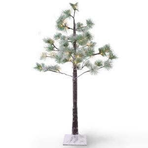 DecoKing Dekorativní LED stromek Snowpine 1 m