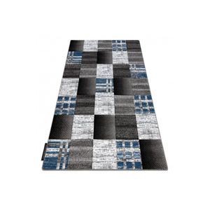 3kraft Kusový koberec ALTER Siena čtverce/mřížka modrý