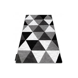 3kraft Kusový koberec ALTER Rino trojúhelníky šedý