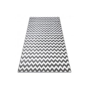 3kraft Kusový koberec SKETCH MIKE šedý / bílý - Cikcak