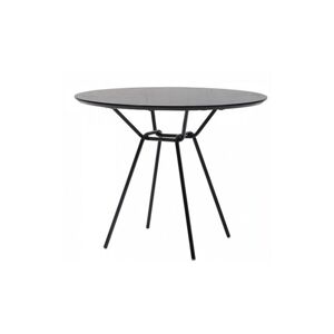 Hector Ocelový konferenční stolek Sysca 80 cm černý