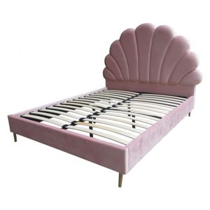 Hector Čalouněná postel Flower 160x200 růžová