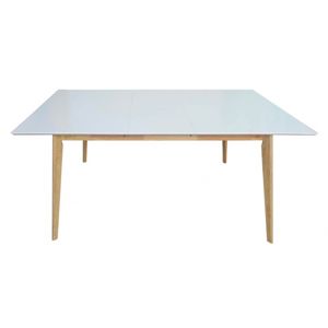 Hector Rozkládací dřevěný stůl Abelardo 140 (180) x90x74 cm bílo-hnědý