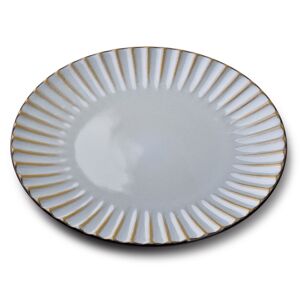 Affekdesign Keramický talíř EVIE 26,5 cm šedý