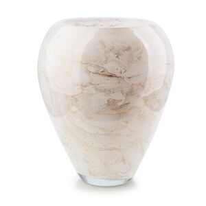 Mondex Dekorativní váza Cristie 33 cm bílý mramor