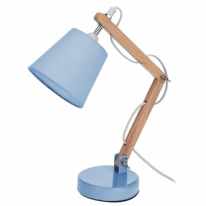 DekorStyle Stolní lampička se stínidlem- modrá