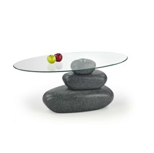 Halmar Konferenční stolek Flavia sklo/grafit