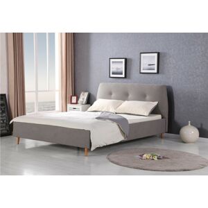 HALMAR Čalouněná postel Dorin 160x200 dvoulůžko šedá