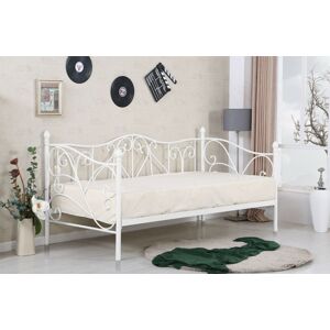 HALMAR Kovová postel Sumatra 90x200 jednolůžko bílé