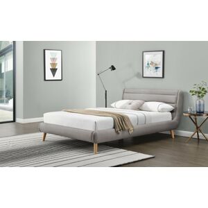 HALMAR Čalouněná postel Elanda 160x200 dvoulůžko - světle šedá