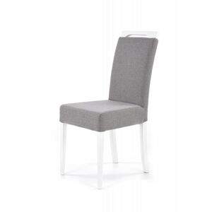 HALMAR Jídelní židle Clary bílá/šedá