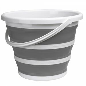 TZB Skládací kbelík Compact 32 cm bílo-šedý