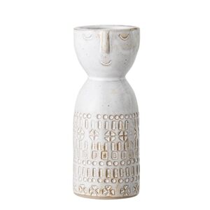 Bloomingville Kameninová váza Embla bílá