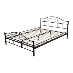 Hector Kovová postel Valeria 160x200 dvoulůžko - černé 