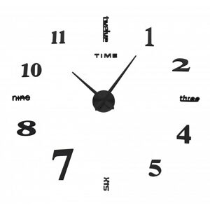 TZB Nástěnné hodiny Diy Thot 65 - 130 cm - černé 3D