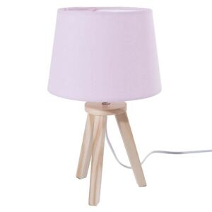 DekorStyle Noční lampa s růžovým stínidlem 31 cm