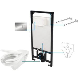 Podomítkový modul DEANTE VITAL + závěsná WC mísa + prkénko