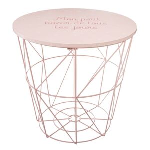 DekorStyle Odkládací stolek Kumi růžový
