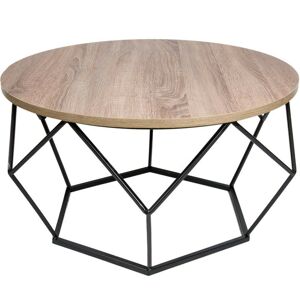 DekorStyle Konferenční stolek Diamond 70 cm tmavý dub