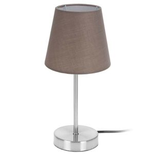 DekorStyle Noční lampa stolní kovová 29,5 cm hnědá