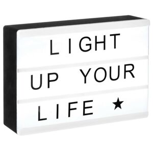 DekorStyle LED lampa s písmeny černá
