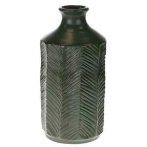 DekorStyle Terakotová váza Dina 27 cm zelená