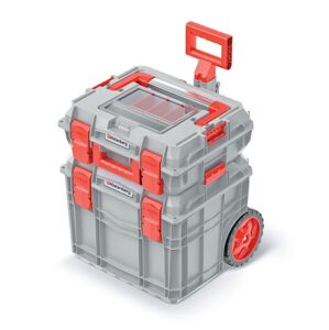 Prosperplast Set kufrů na nářadí CEBLOCCK PRO/ALLU LOG šedo-červený
