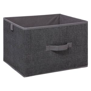 DekorStyle Úložný textilní box Orso 36 cm šedý