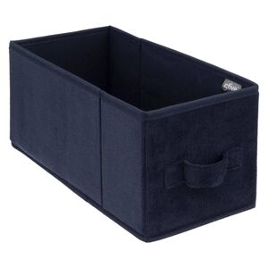 DekorStyle Úložný textilní box Tebo 15x31 cm modrý