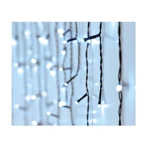 DekorStyle Vánoční světelný LED řetěz Sople II 12 m studený bílý