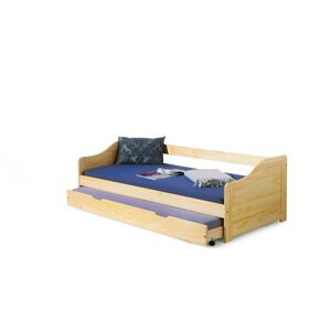 HALMAR Dřevěná postel s přistýlkou Laura 90x200 borovice