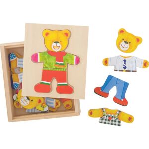 Bigjigs Toys Oblékací puzzle MR BEAR vícebarevné