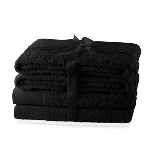 Set ručníků AmeliaHome Amary černé, velikost 608