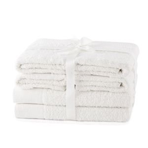 Set ručníků AmeliaHome Amary bílé, velikost 2*70x140+4*50x100