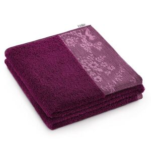 Bavlněný ručník AmeliaHome Crea I rubínově červený, velikost 70x140