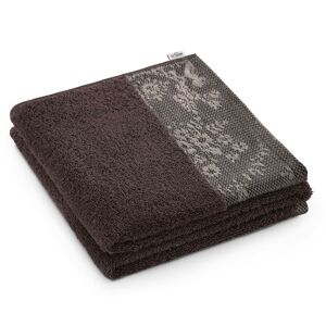 Bavlněný ručník AmeliaHome Crea hnědý, velikost 50x90