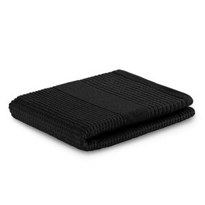 Bavlněný ručník AmeliaHome Plano černý, velikost 50x90
