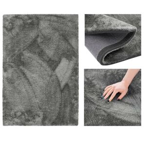 Kusový koberec AmeliaHome Morko tmavě šedý, velikost 120x200