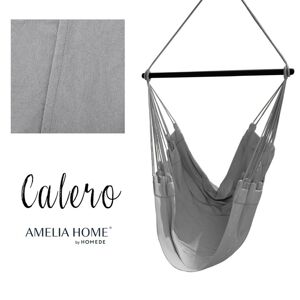 AmeliaHome Závěsné houpací křeslo Calero šedé, velikost 100x130