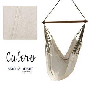 AmeliaHome Závěsné houpací křeslo Calero světle béžové, velikost 100x130