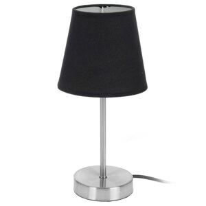 DekorStyle Kovová noční lampička 29,5 cm- černá