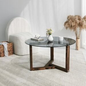 Hanah Home Konferenční stolek Miro 75 cm hnědý